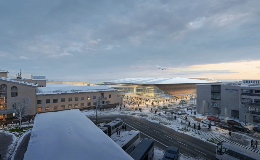 Zaha Hadid Architects построят терминал аэропорта в Вильнюсе по мотивам местного фольклора