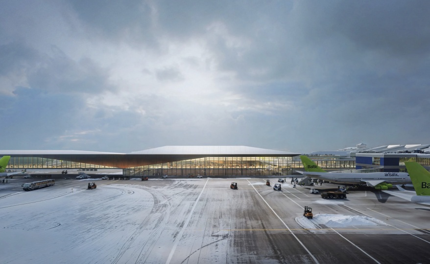 Zaha Hadid Architects построят терминал аэропорта в Вильнюсе по мотивам местного фольклора