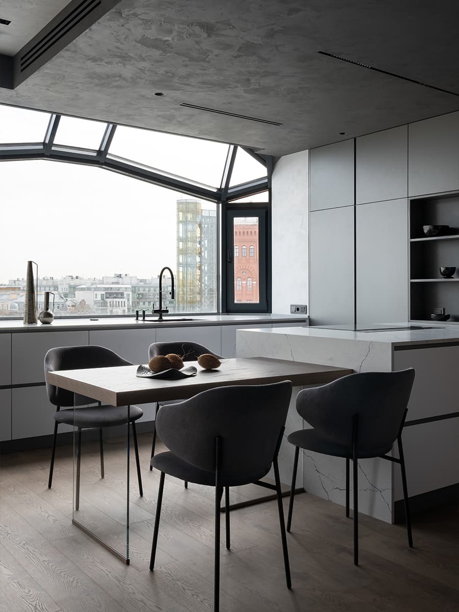 Двухуровневая квартира с полноценным мастер-этажом — проект студии дизайна «Сфера»