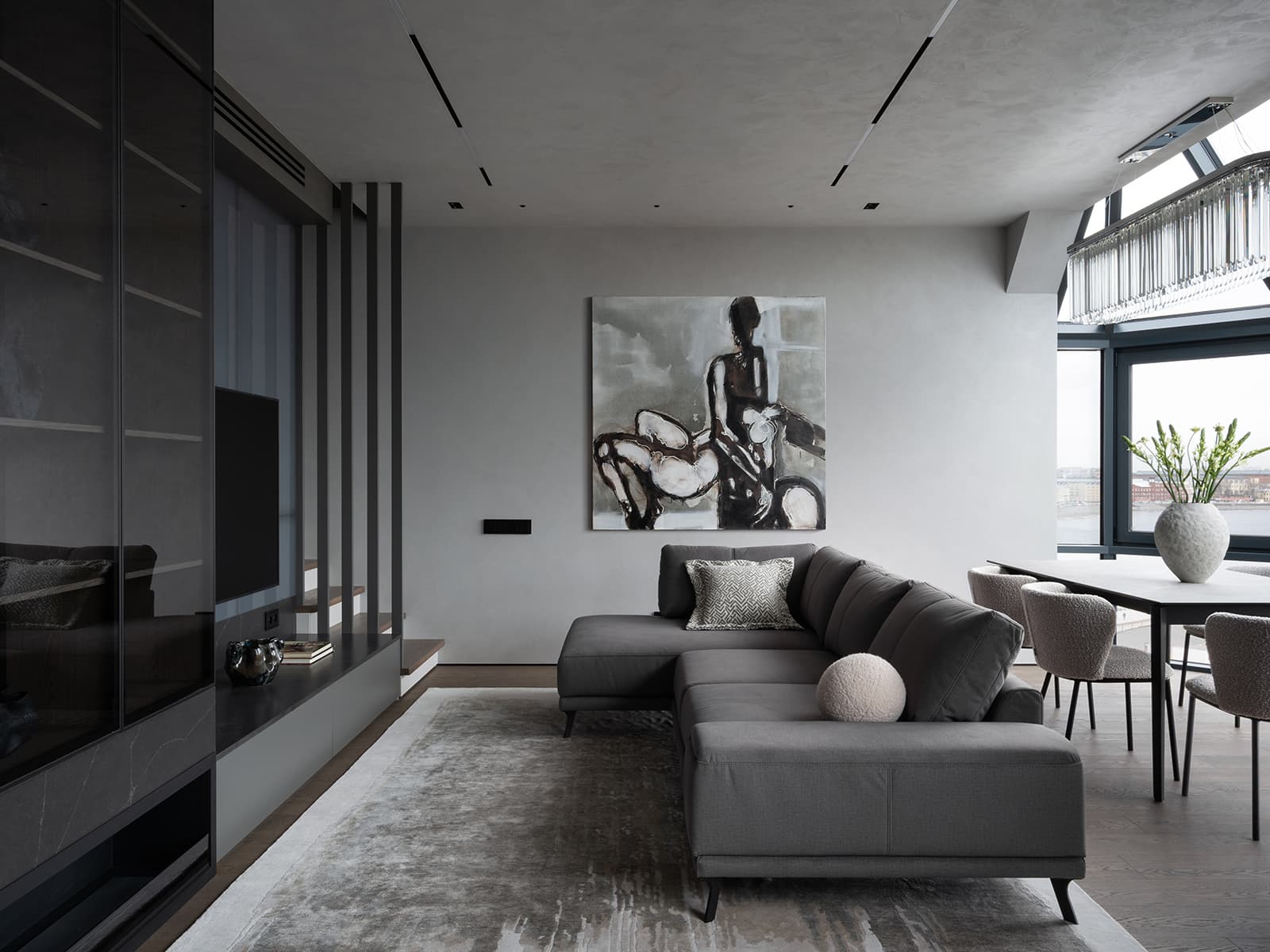 Двухуровневая квартира с полноценным мастер-этажом — проект студии дизайна «Сфера»