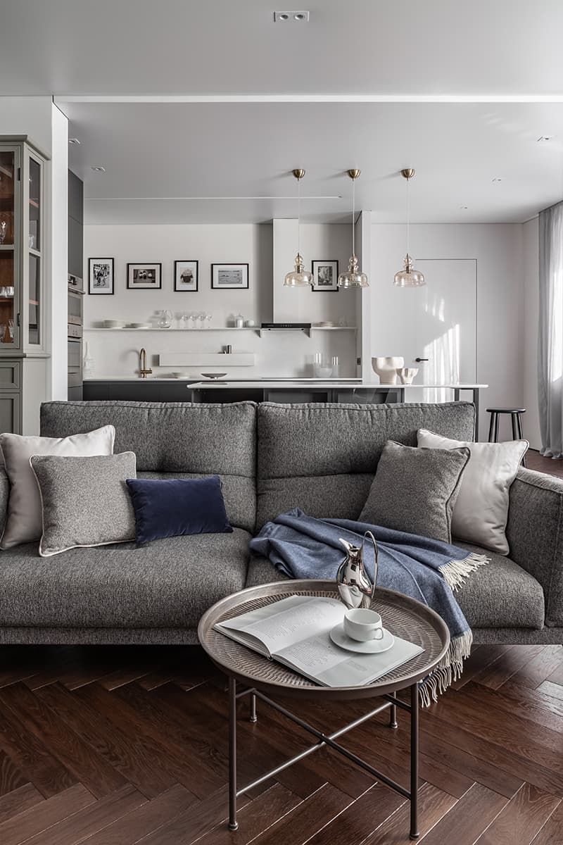 Эклектичный интерьер квартиры на стыке эпох — проект Анастасии Федоровской