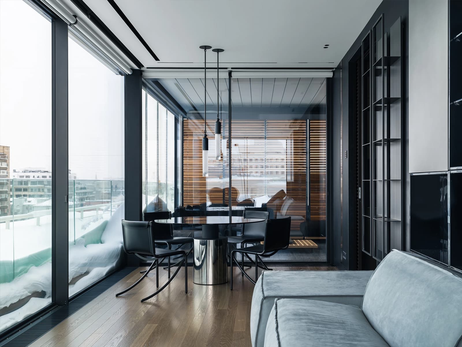 Респектабельный интерьер двухэтажного пентхауса в столице — проект ANRE ARCHITECTS