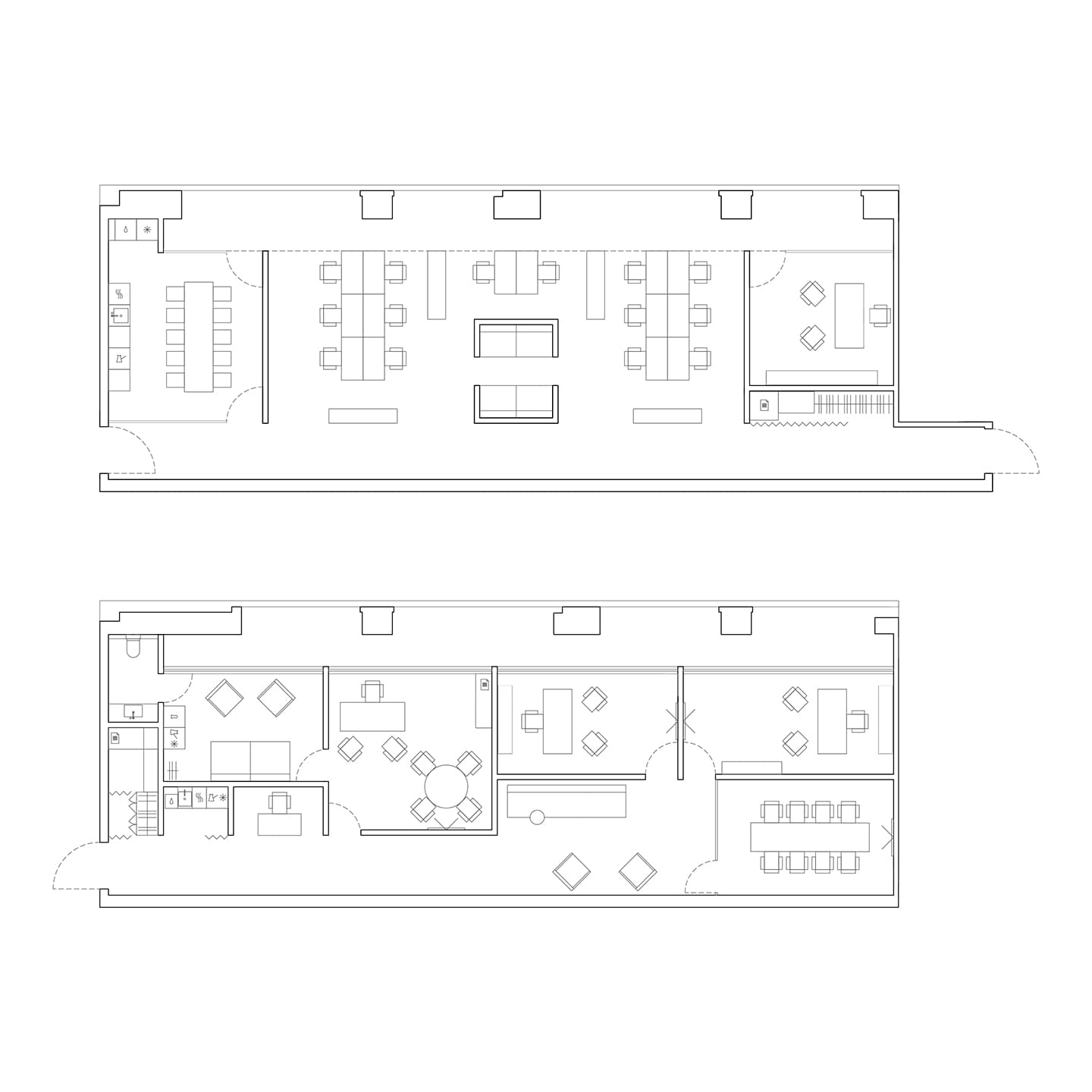 Бетон, фанера и глянцевые фасады мебели в интерьере московского офиса — проект бюро .dpt