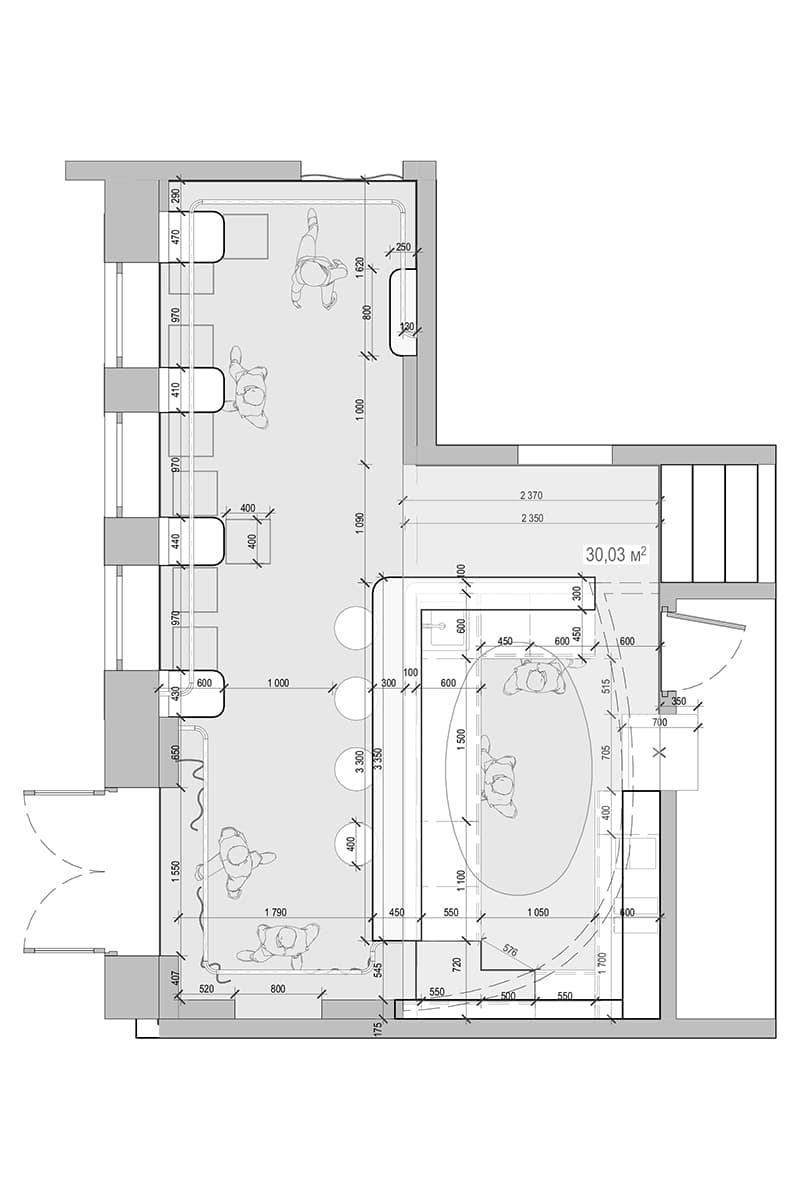 Лаконичный интерьер симферопольского бара площадью в 33 м² — проект Екатерины Саракула