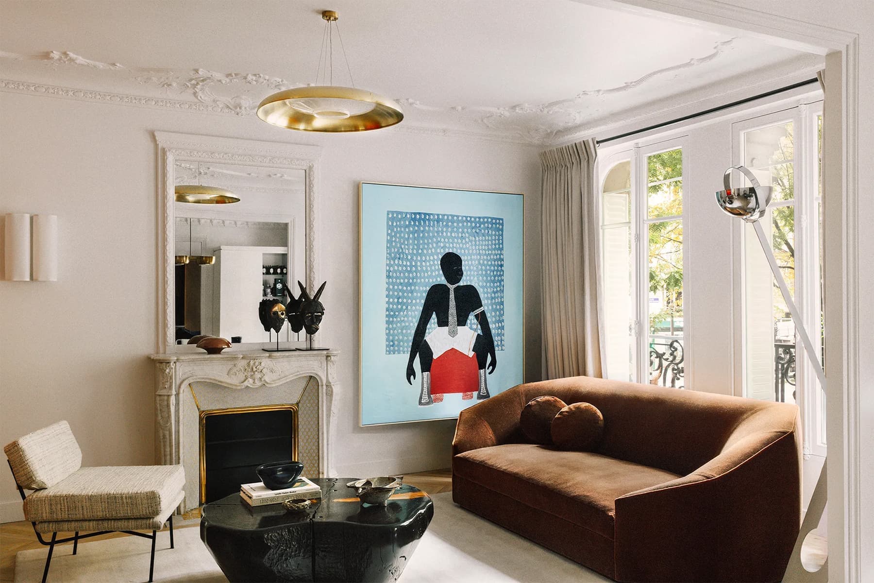 Вдохновленный Джо Понти интерьер исторической квартиры в Париже — проект бюро RMGB