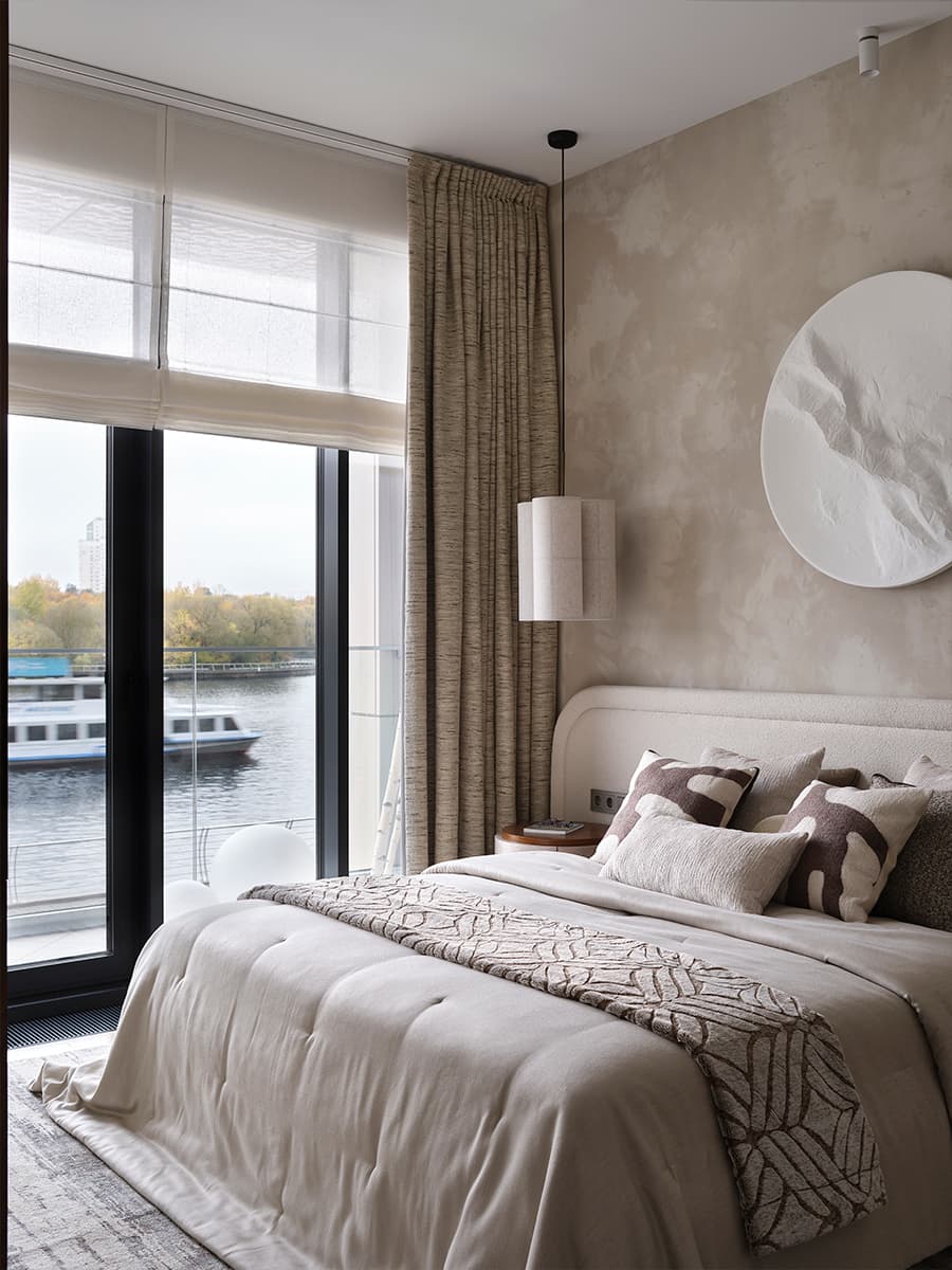 Медитативный теплый интерьер квартиры в шумной столице — проект студии DESIGN IS FINE w3