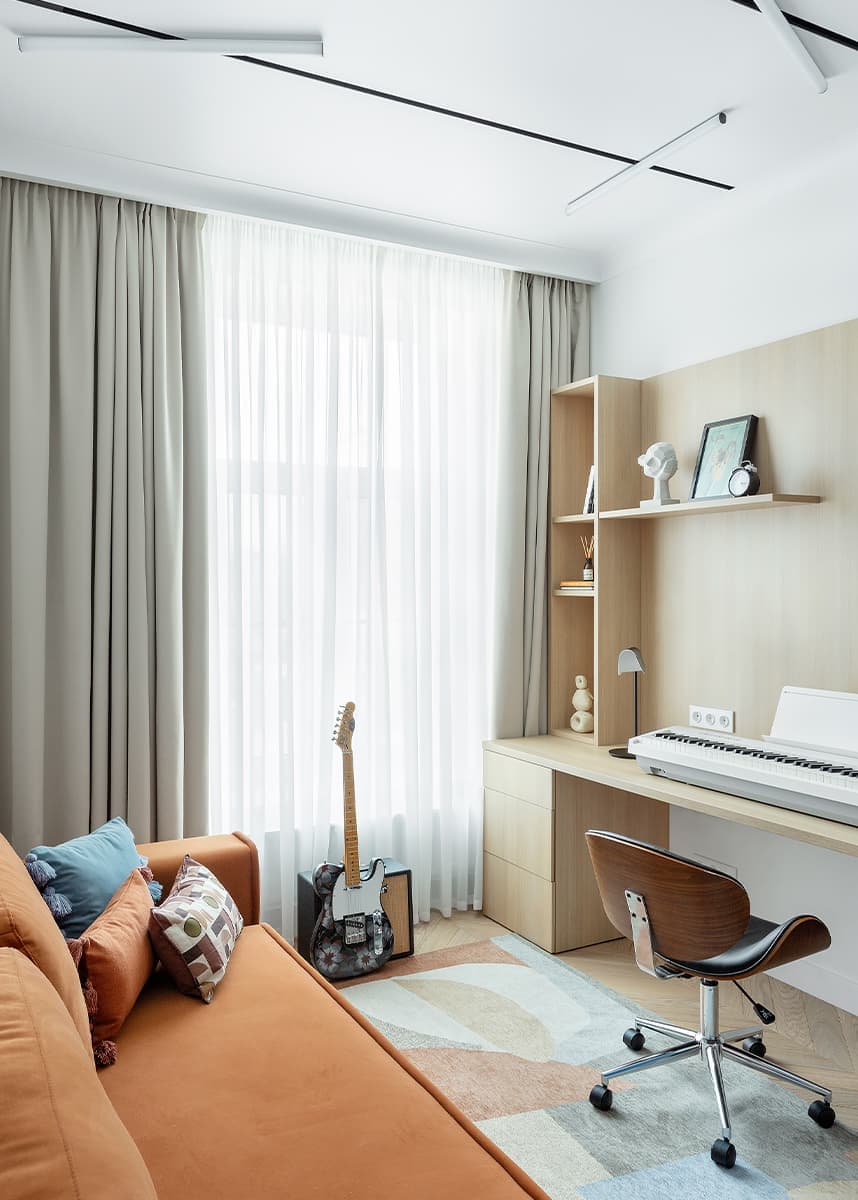 Ощущение воздуха в нескучном интерьере для семьи из Казани — проект Ксении Авериной