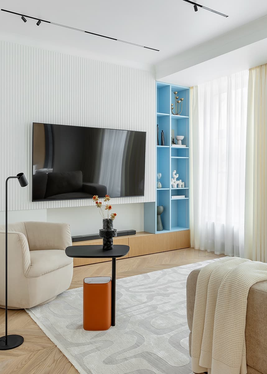 Ощущение воздуха в нескучном интерьере для семьи из Казани — проект Ксении Авериной