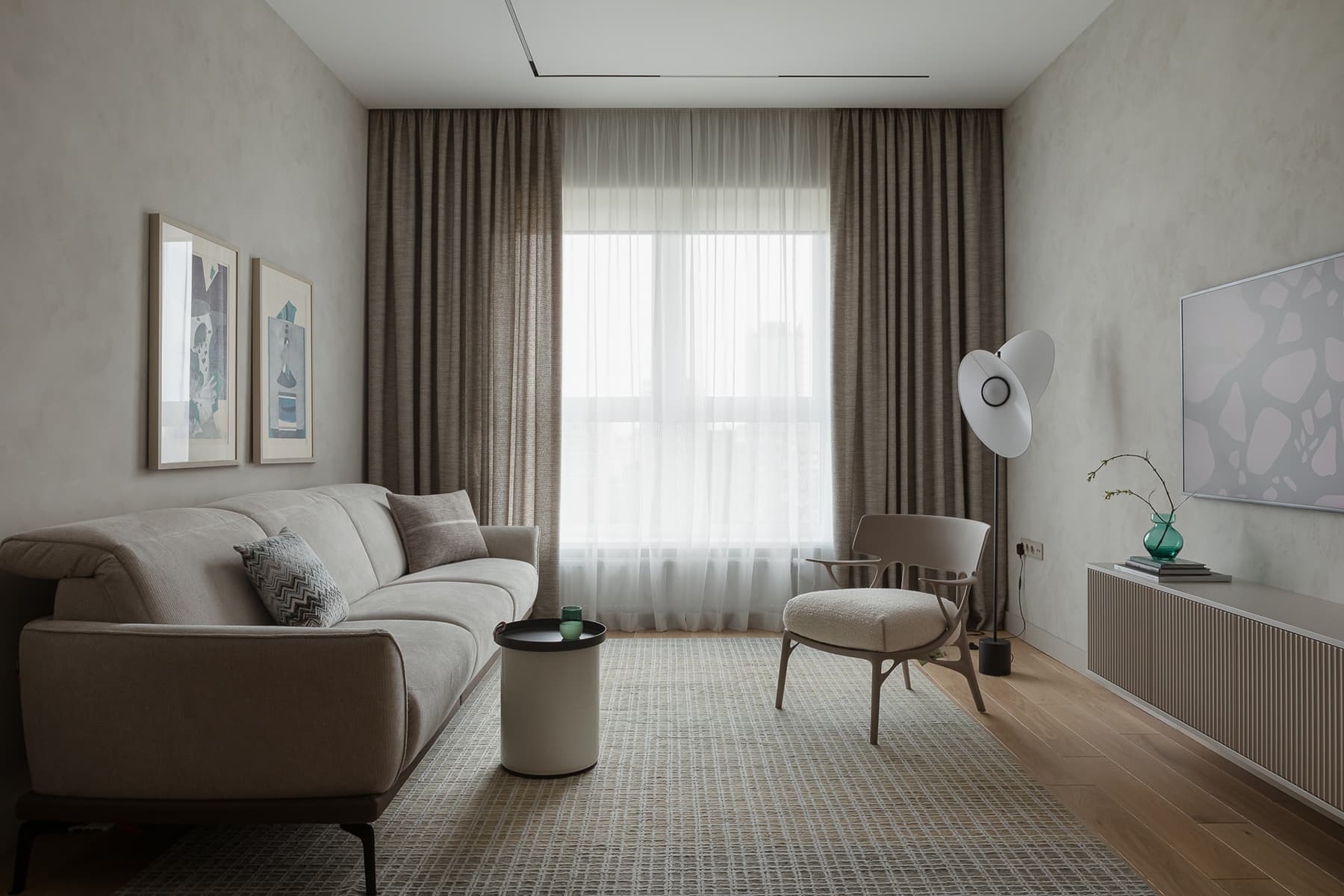 Дух морских путешествий в интерьере небольшой квартиры для пары — проект Ольги Евдокимовой