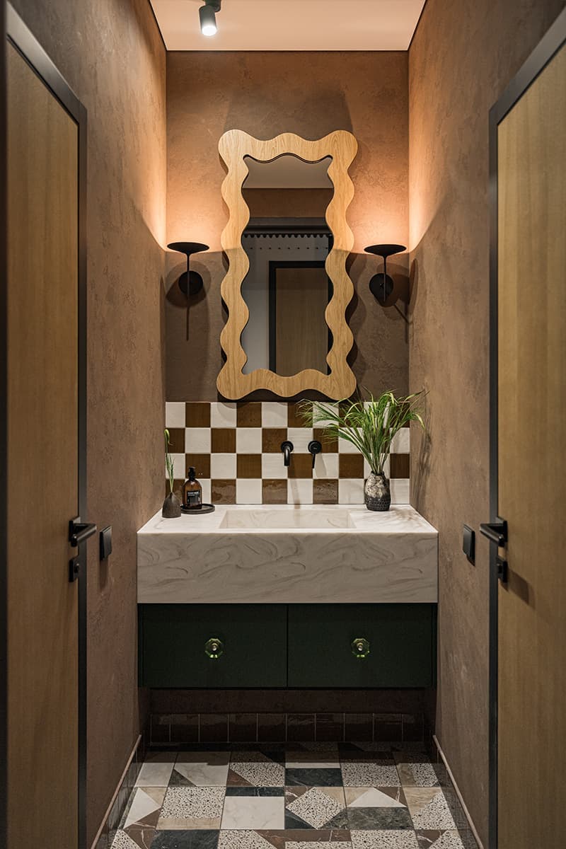 Этнический декор и авторская керамика в интерьере офиса — проект архитектурного бюро PRSPKT