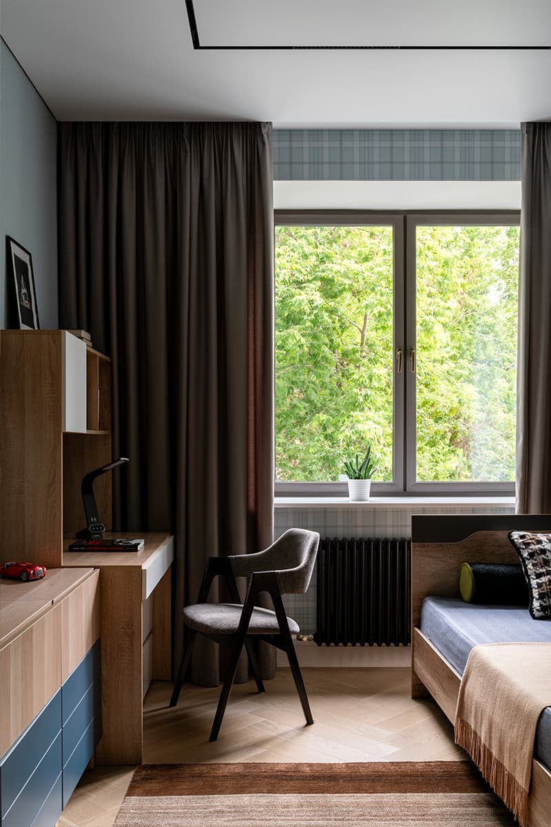 Эклектичный интерьер просторной квартиры в Казани — проект Алены Ольхиной