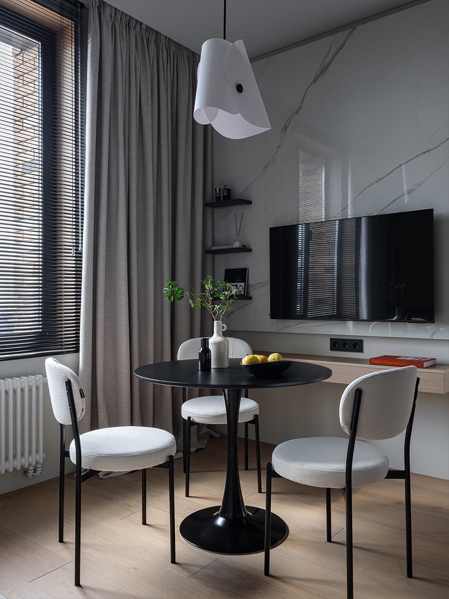 Выверенный и нарядный интерьер маленькой квартиры — проект Алёны Саволайниной