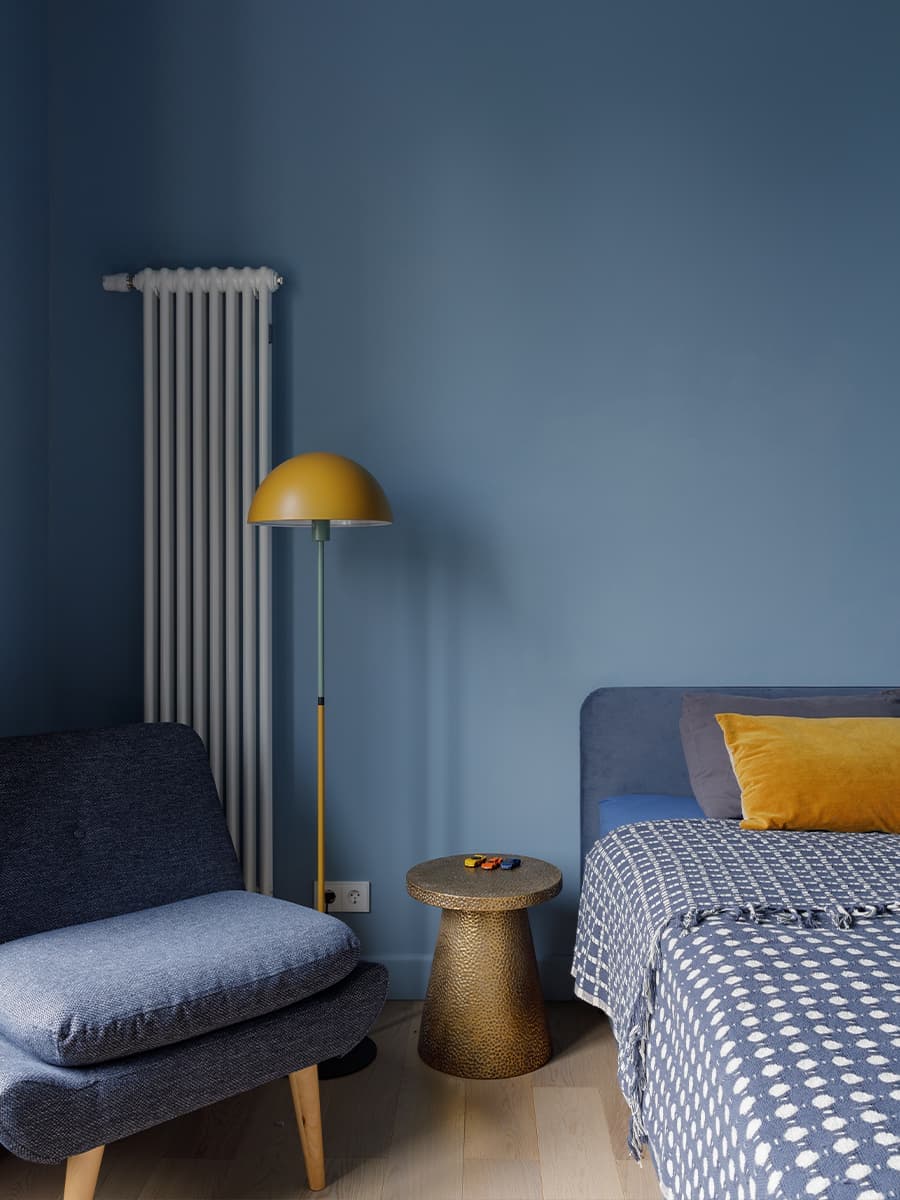 Обилие цвета в интерьере квартиры с четырьмя спальнями — проект Юлии Зайцевой