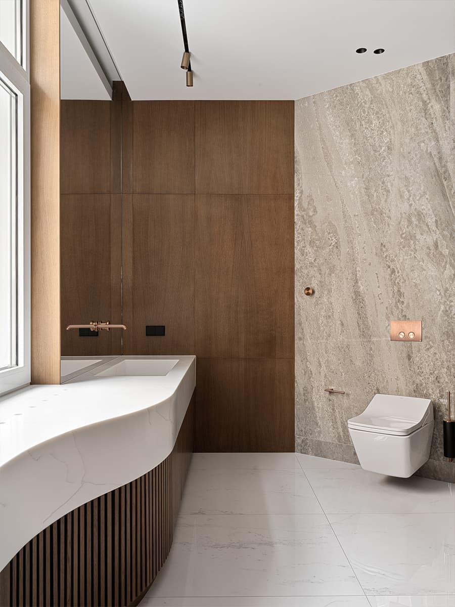 Обволакивающая палитра материалов в интерьере респектабельного офиса — проект бюро TOU Architects