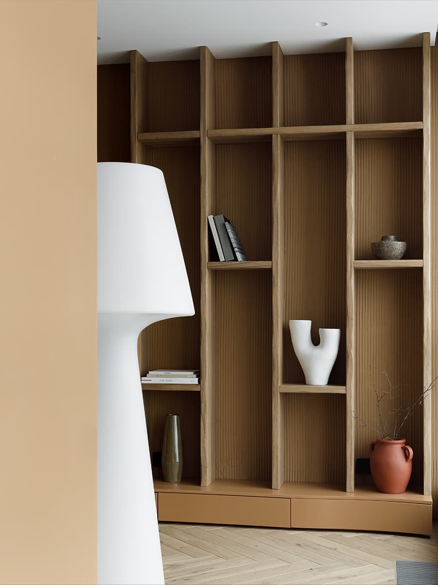 Теплые сдержанные оттенки в интерьере квартиры для дружной семьи — проект Starikova.Architects