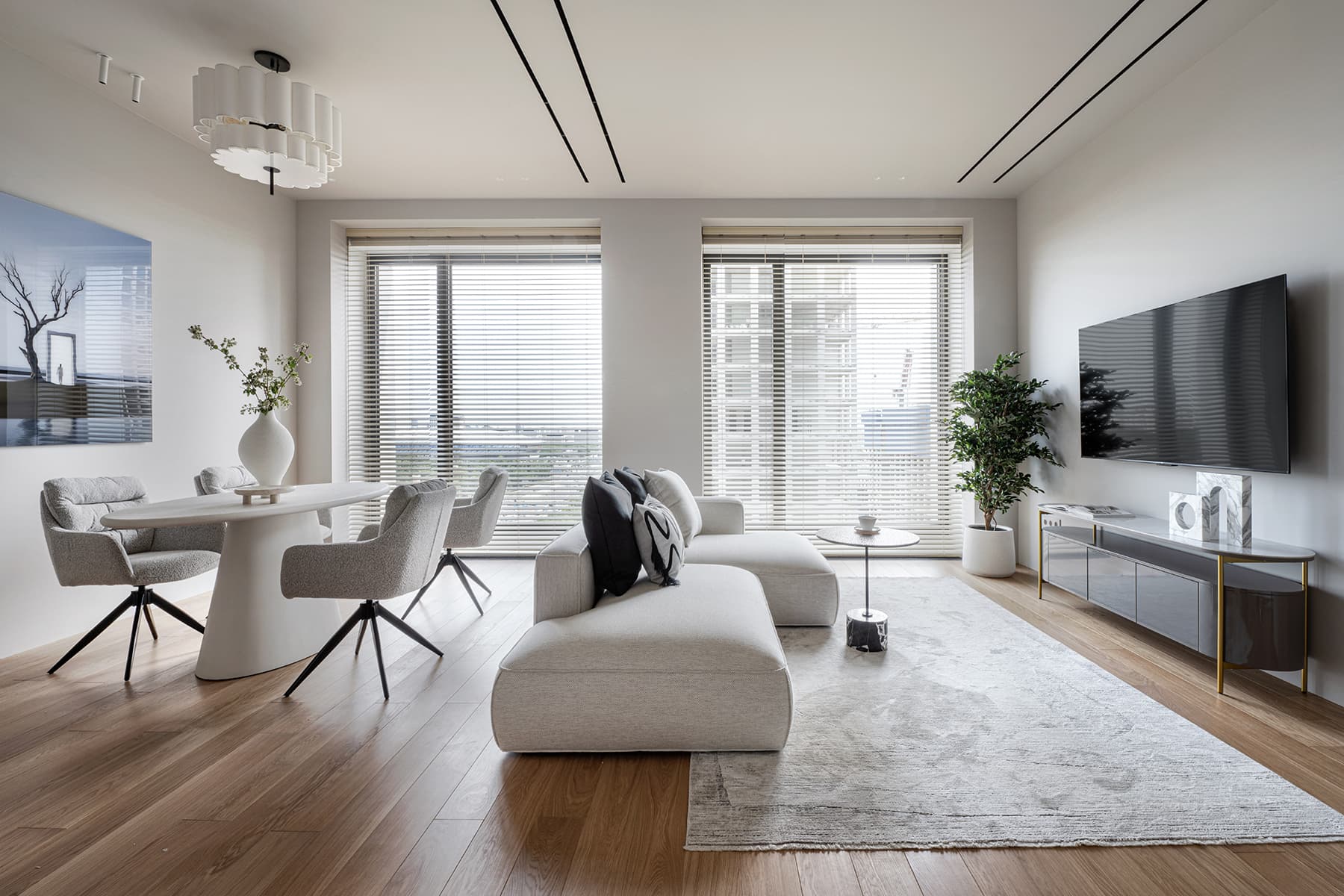 Нейтральное оформление квартиры для сдачи в аренду — проект Валерии Топильской