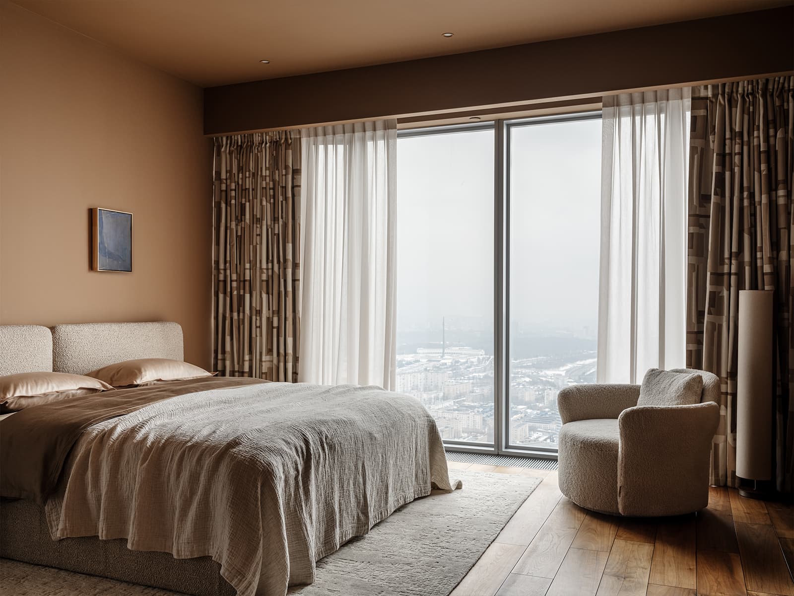 Элегантный интерьер квартиры в небоскребе — проект Юлии Даниловой-Нитусовой