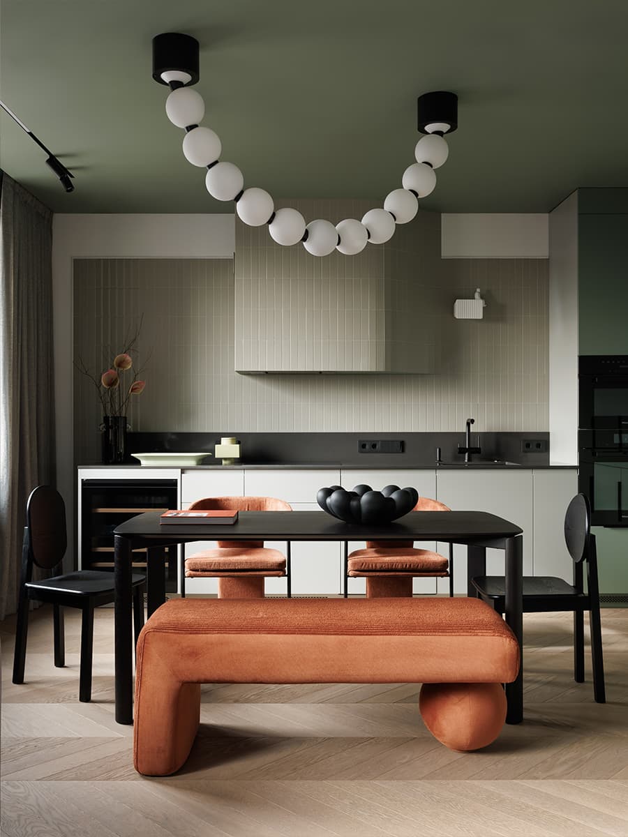 Игра геометрии в квартире с квадратными окнами — проект студии VI-interiors