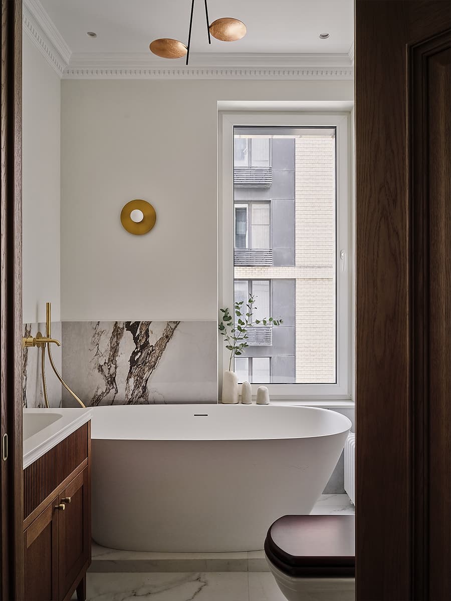 Шоколадные и персиковые тона в интерьере семейной квартиры — проект Дженнет Койтемировой