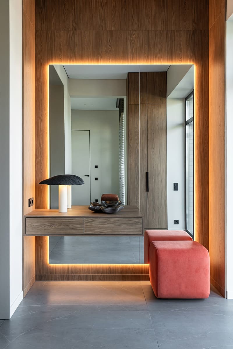 Сдержанный интерьер загородного дома на продажу — проект Buro2D