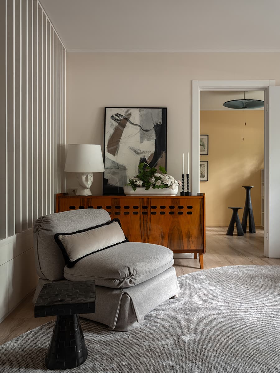 Эклектичный интерьер небольшой квартиры для творческой семьи — проект Анастасии Дуленко