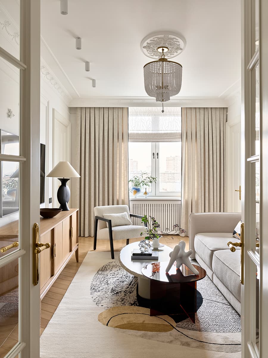 Воздушный интерьер квартиры для семьи дизайнера — проект Анны Симоновой