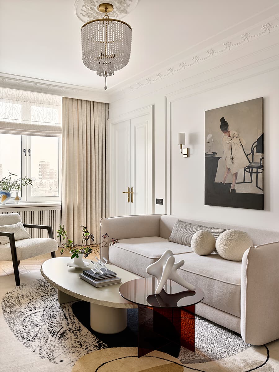 Воздушный интерьер квартиры для семьи дизайнера — проект Анны Симоновой