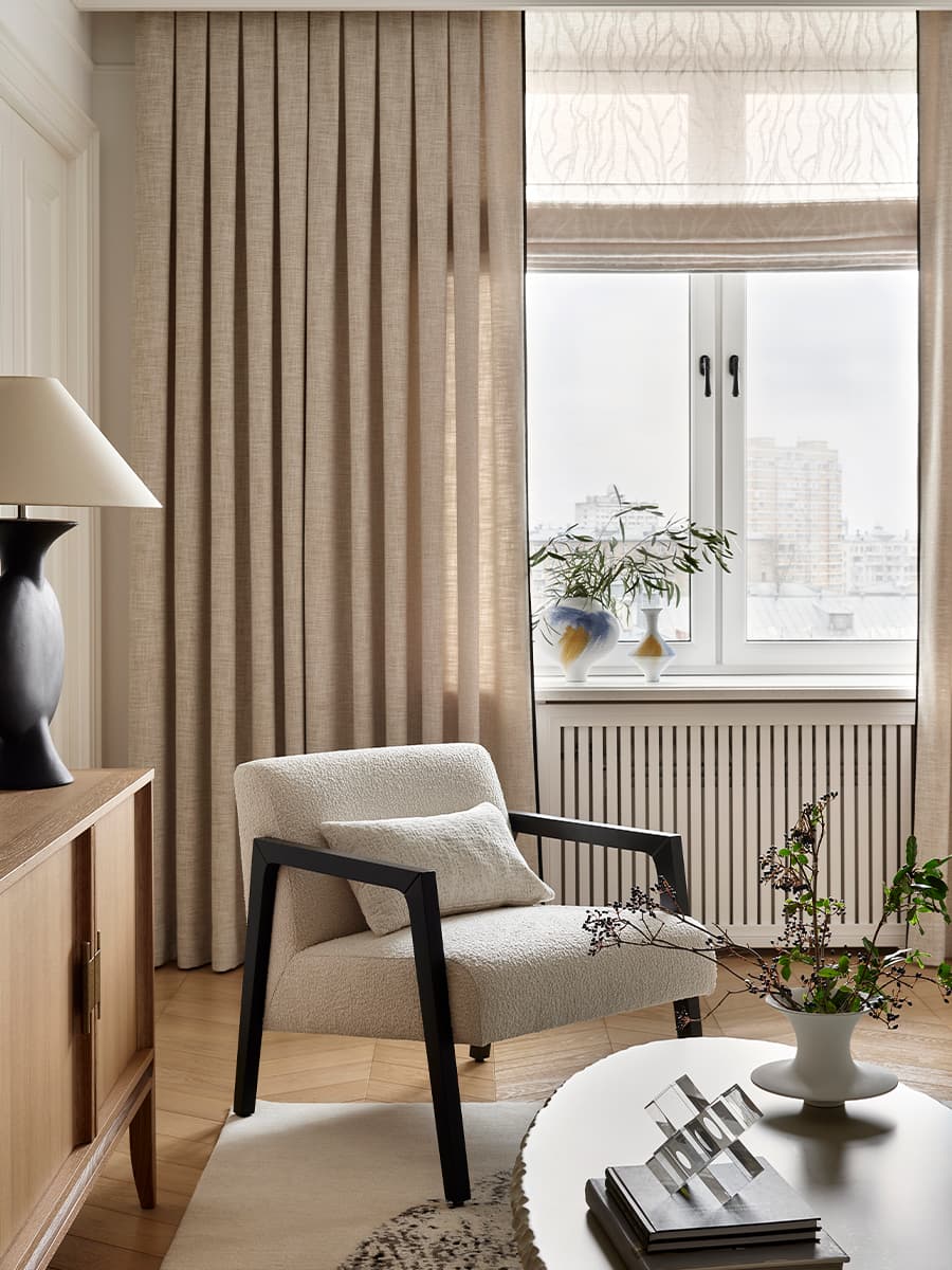 Воздушный интерьер квартиры для семьи дизайнера — проект Анны Симоновой