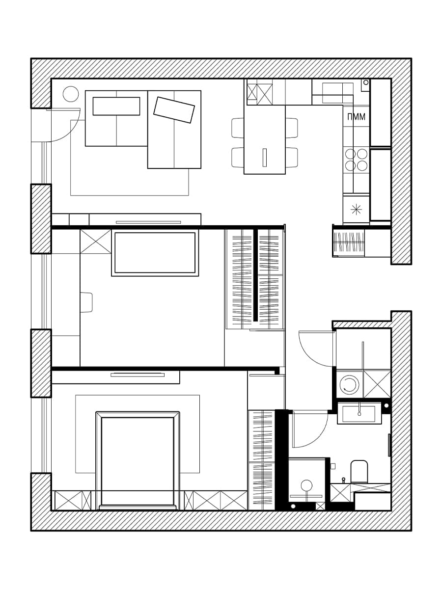 Российские бренды в современном интерьере для семьи дизайнера — проект студии AZBUKADOM