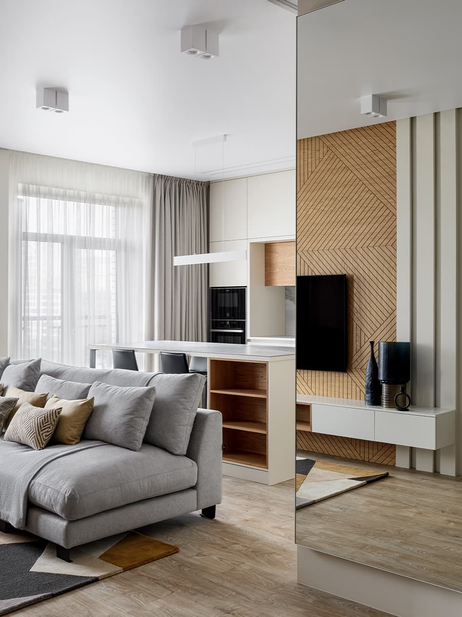 Выверенные пропорции в интерьере квартиры для молодой семьи — проект BULOVICH STUDIO