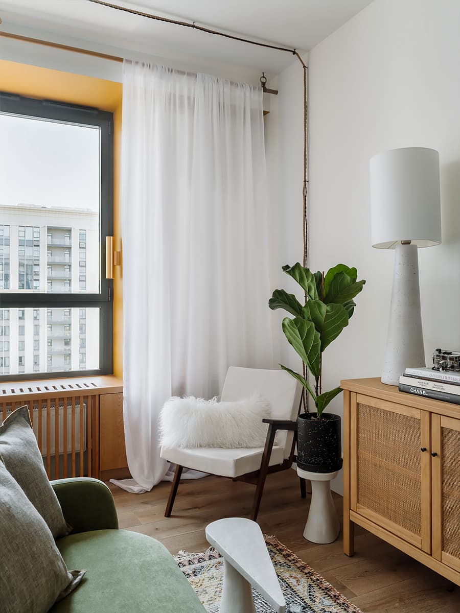 Воздушный интерьер небольших апартаментов для стилиста — проект Анастасии Струве