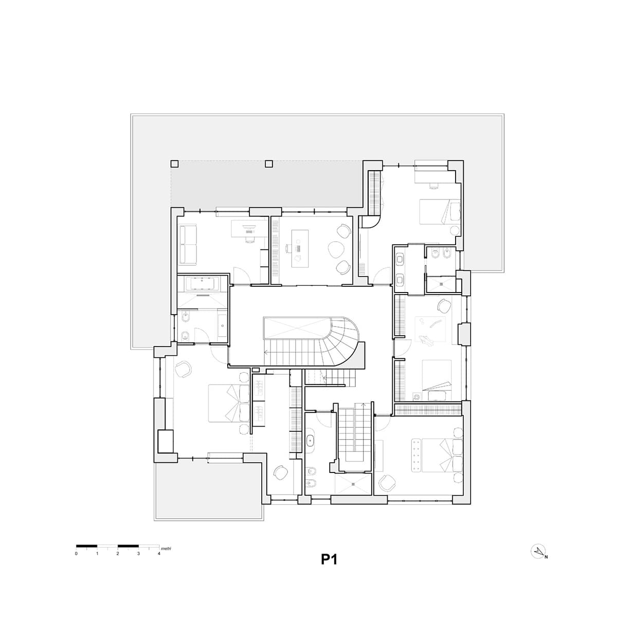 Микс современности и исторических отсылок в интерьере итальянской виллы — проект StudioTamat
