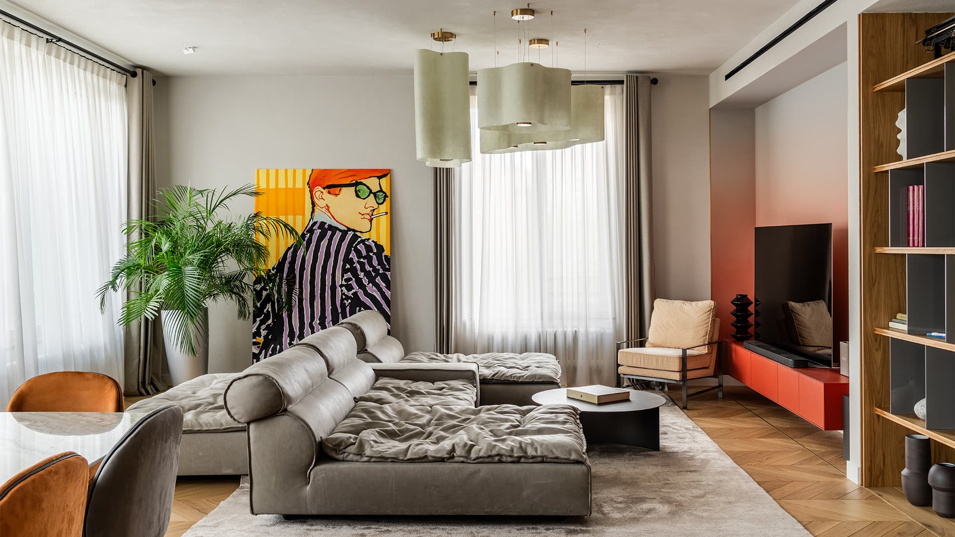 Оммаж «дому коллекционера» в интерьере квартиры для взыскательного заказчика — проект Александра Сенчугова Оммаж «дому коллекционера» в интерьере квартиры для взыскательного заказчика — проект Александра Сенчугова