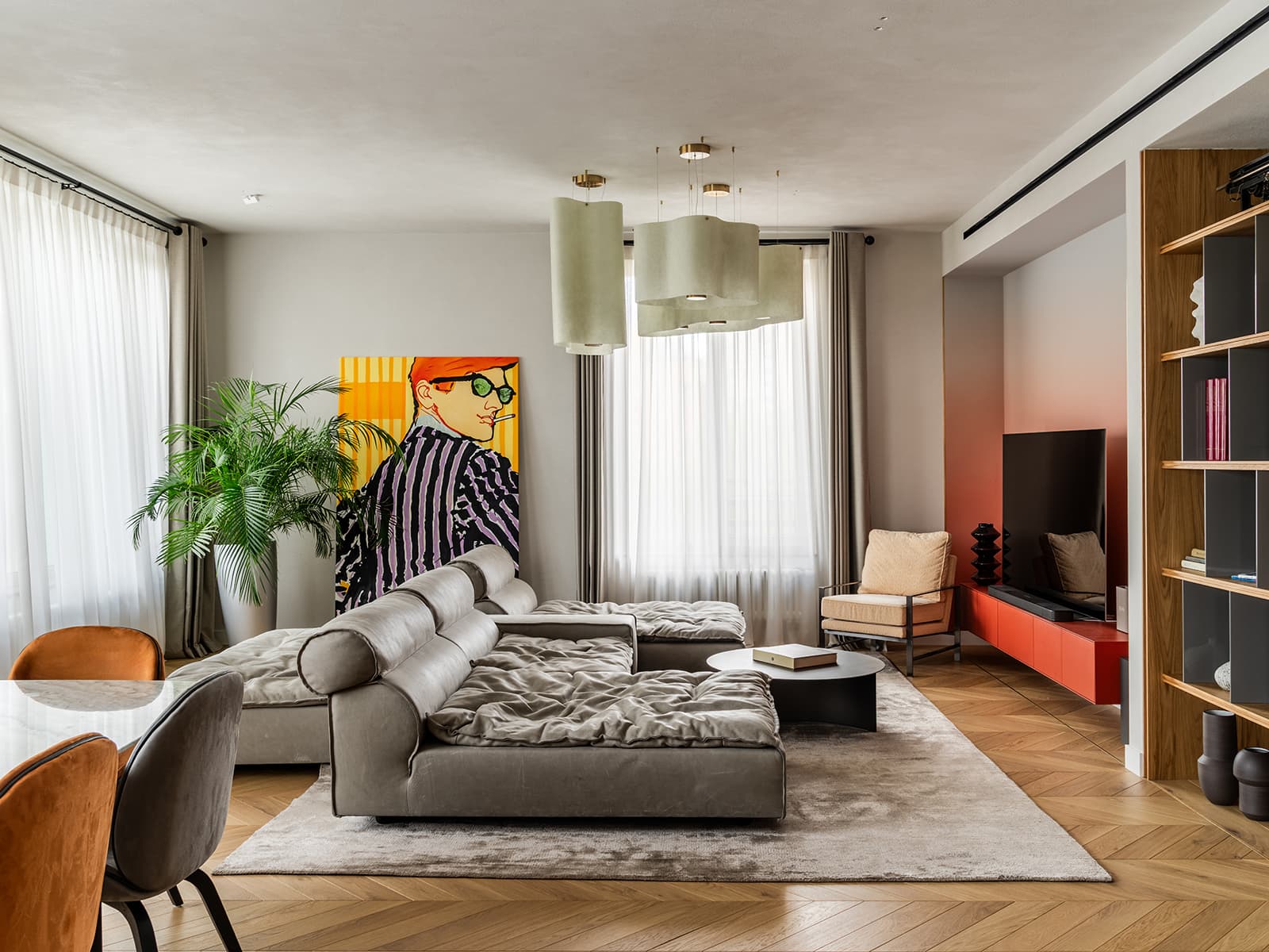 Дух «дома коллекционера» в интерьере квартиры для взыскательного заказчика — проект Александра Сенчугова