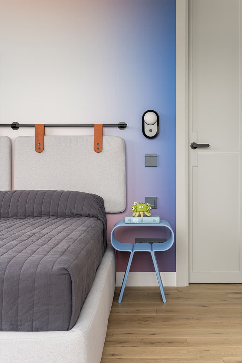 Смелые сочетания цветов в интерьере квартиры для творческой девушки — проект студии Mediana Interiors