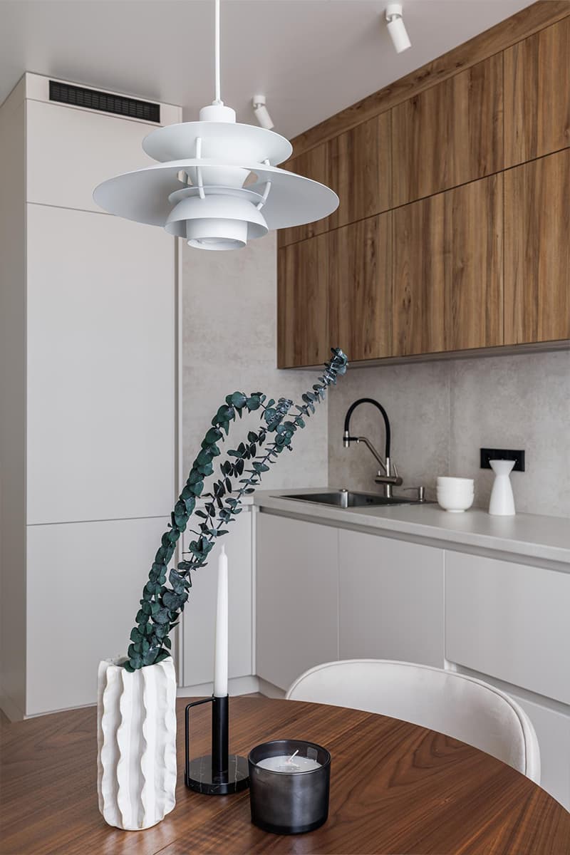 Сдержанный интерьер квартиры для молодой пары — проект Елизаветы Краснопёровой