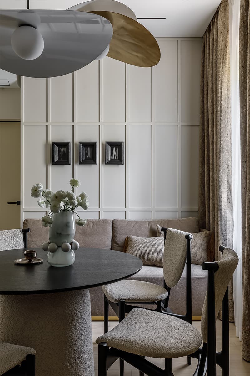 Сдержанный интерьер квартиры с выразительным декором — проект Натальи Чопенко