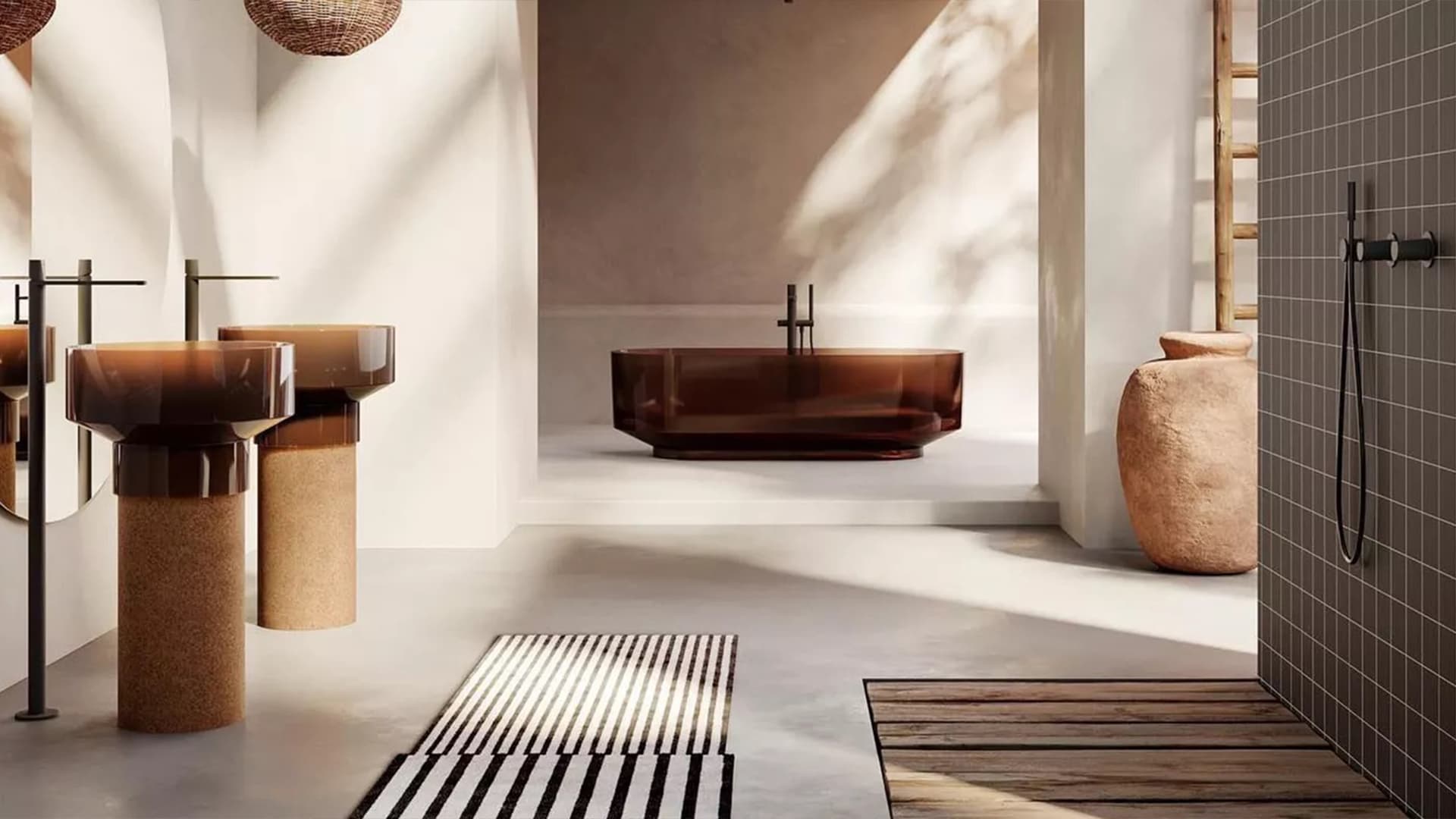 11 интерьеров санузлов с отдельно стоящей ванной 11 интерьеров санузлов с отдельно стоящей ванной