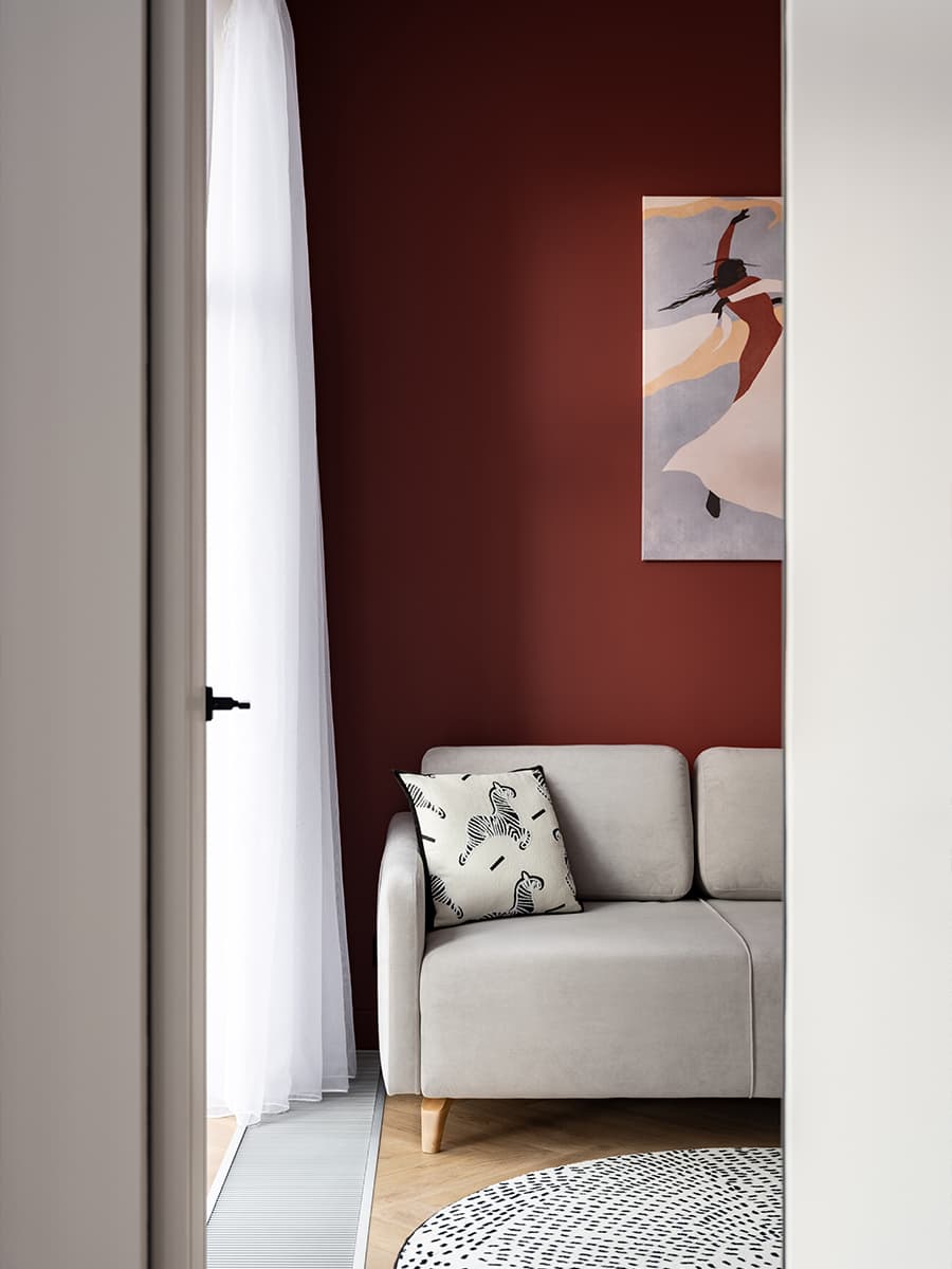 Эклектичный интерьер квартиры с контрастными акцентами — проект Александры Николаевой