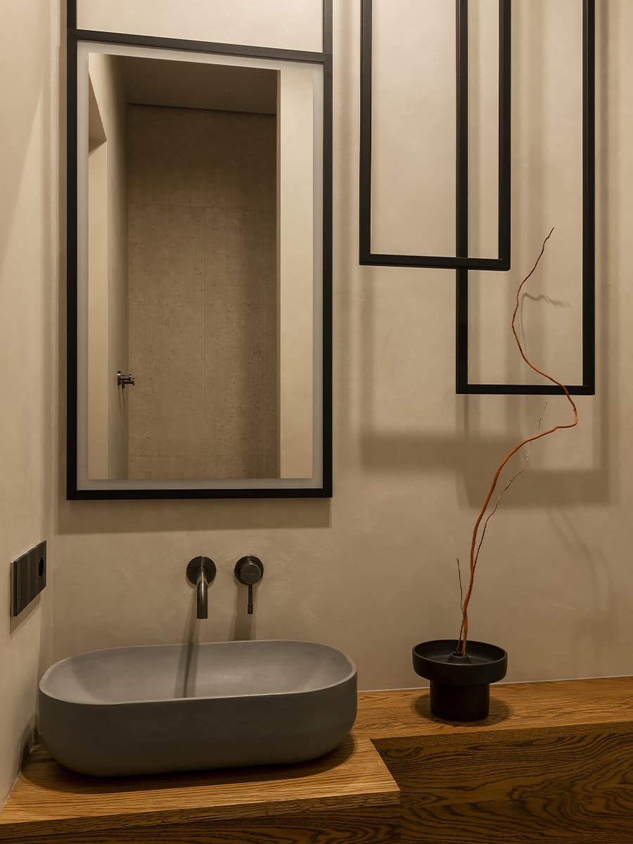 Кирпичная кладка и бетон в интерьере квартиры для молодой пары — проект Анастасии Петуховой