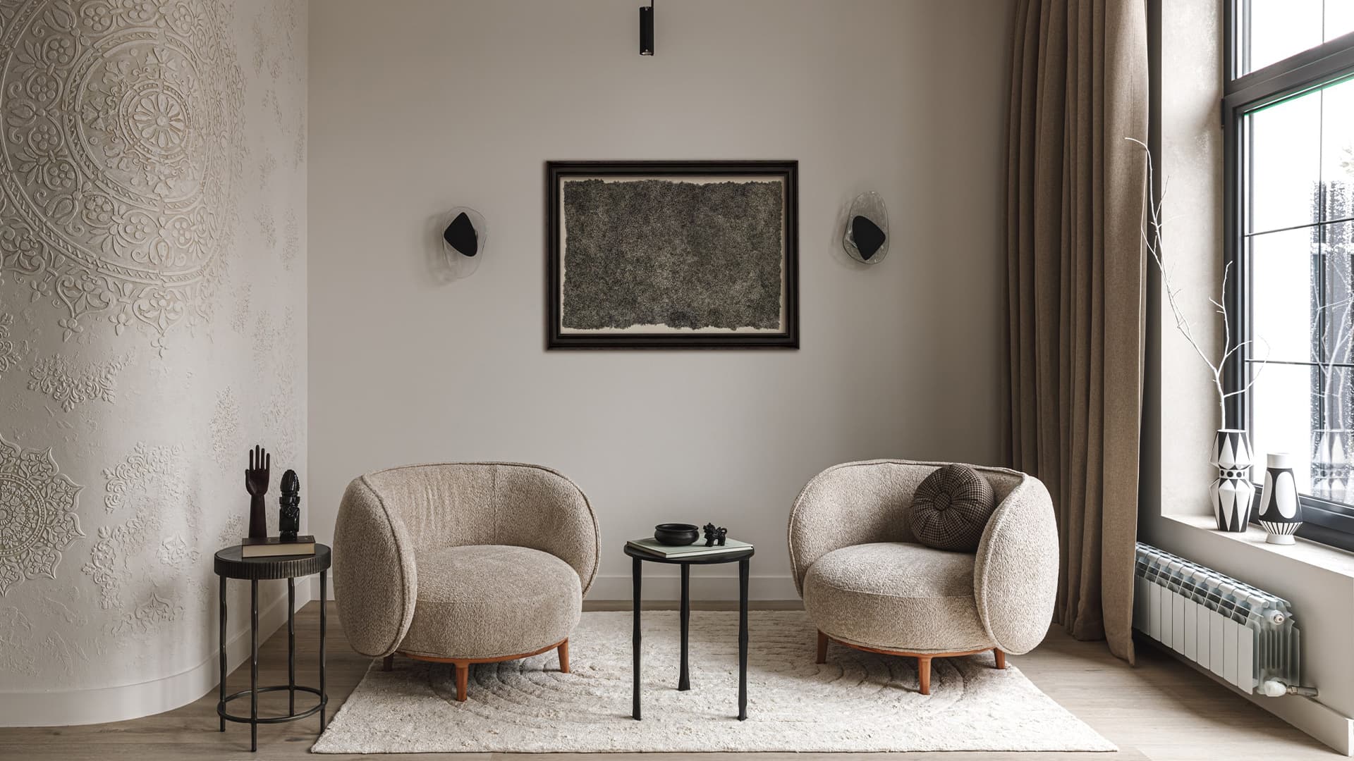 Красочные акценты в интерьере дома в Алматы — проект Илоны Курбановой