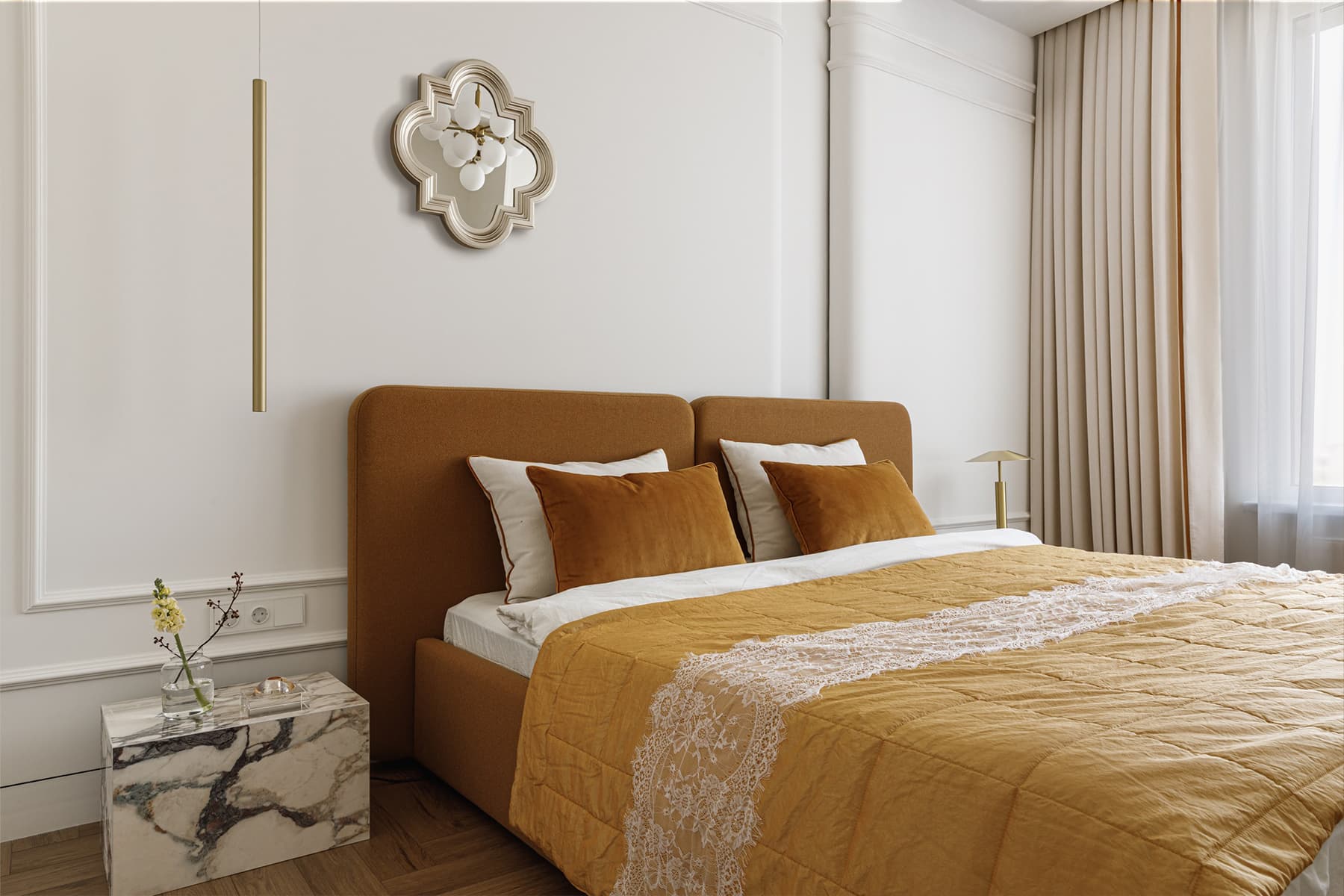 Воздушный интерьер квартиры для девушки — проект Ляззат Бисембиной