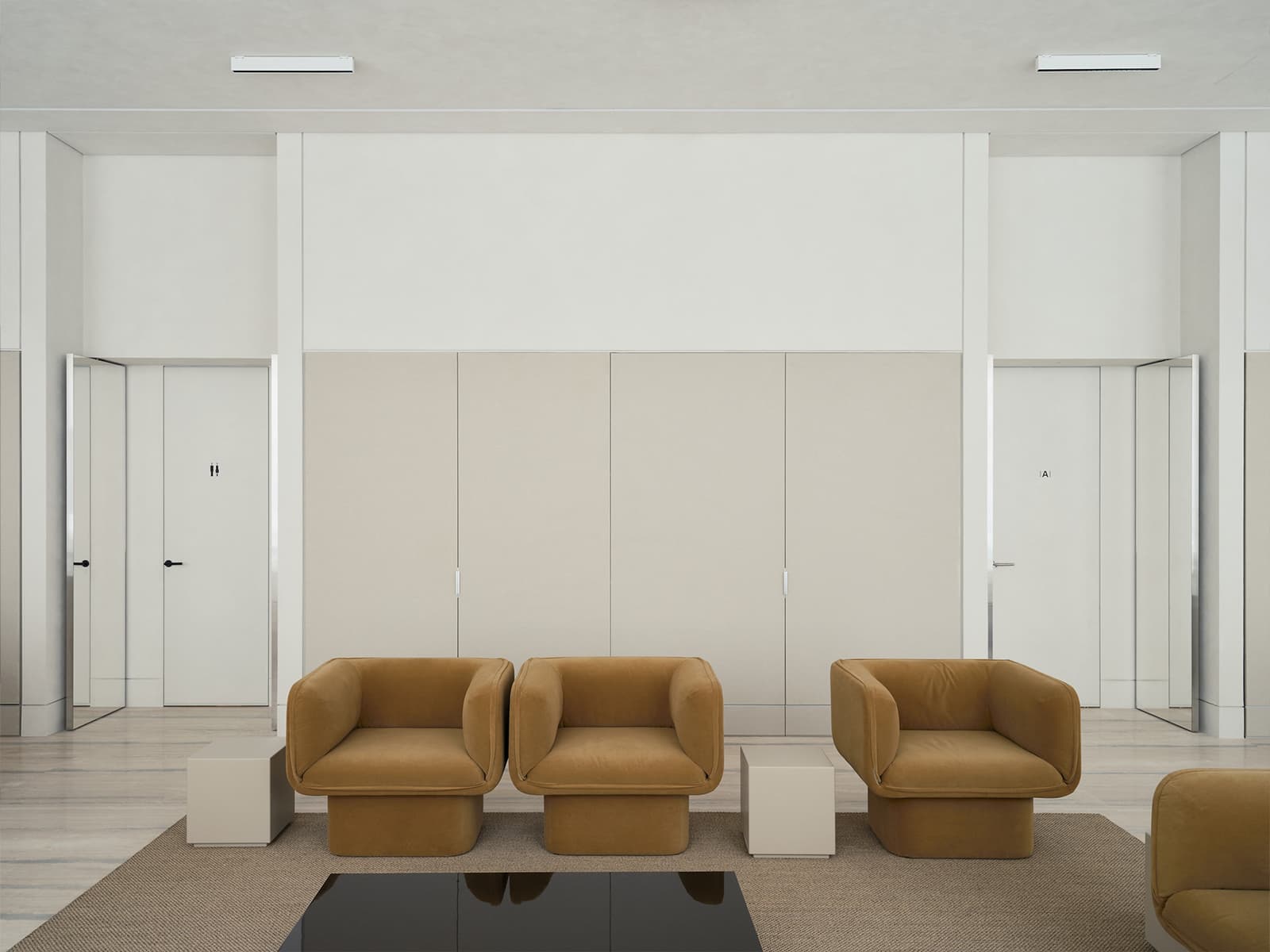 Элегантный интерьер «дома продаж» московского девелопера — проект KEMELIN PARTNERS