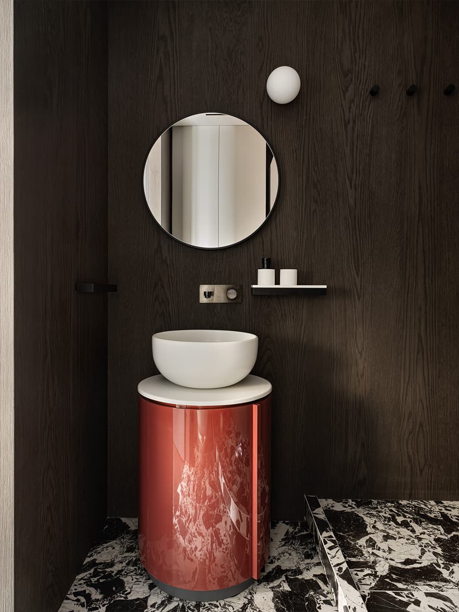 Жизнерадостный интерьер квартиры с многофункциональной гостиной — проект MEDIANA Interiors