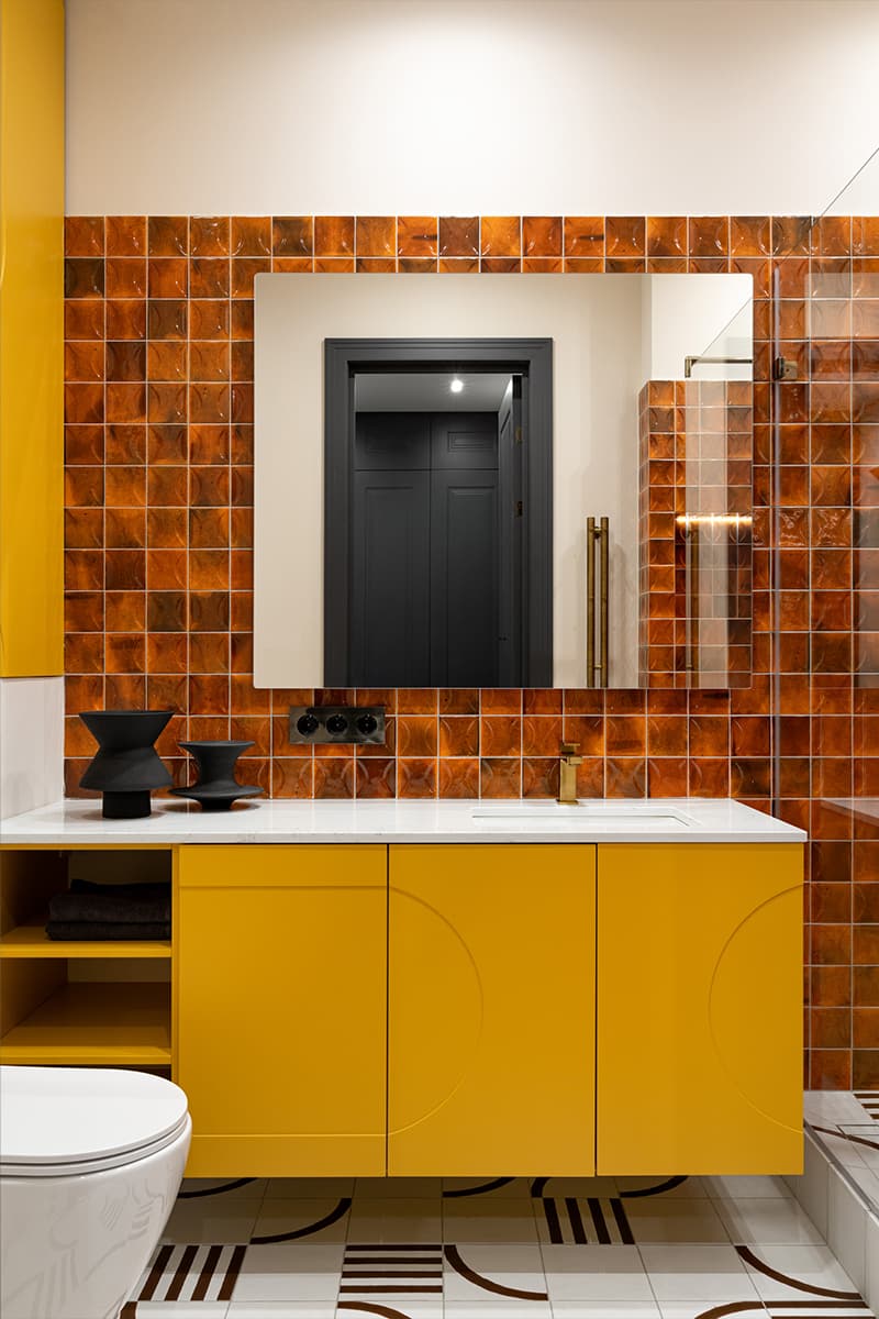 Эклектичный декор в интерьере квартиры с видом на Москва-Сити — проект Любови Вербах