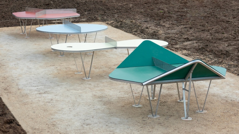 Студия Exercice спроектировала необычные теннисные столы