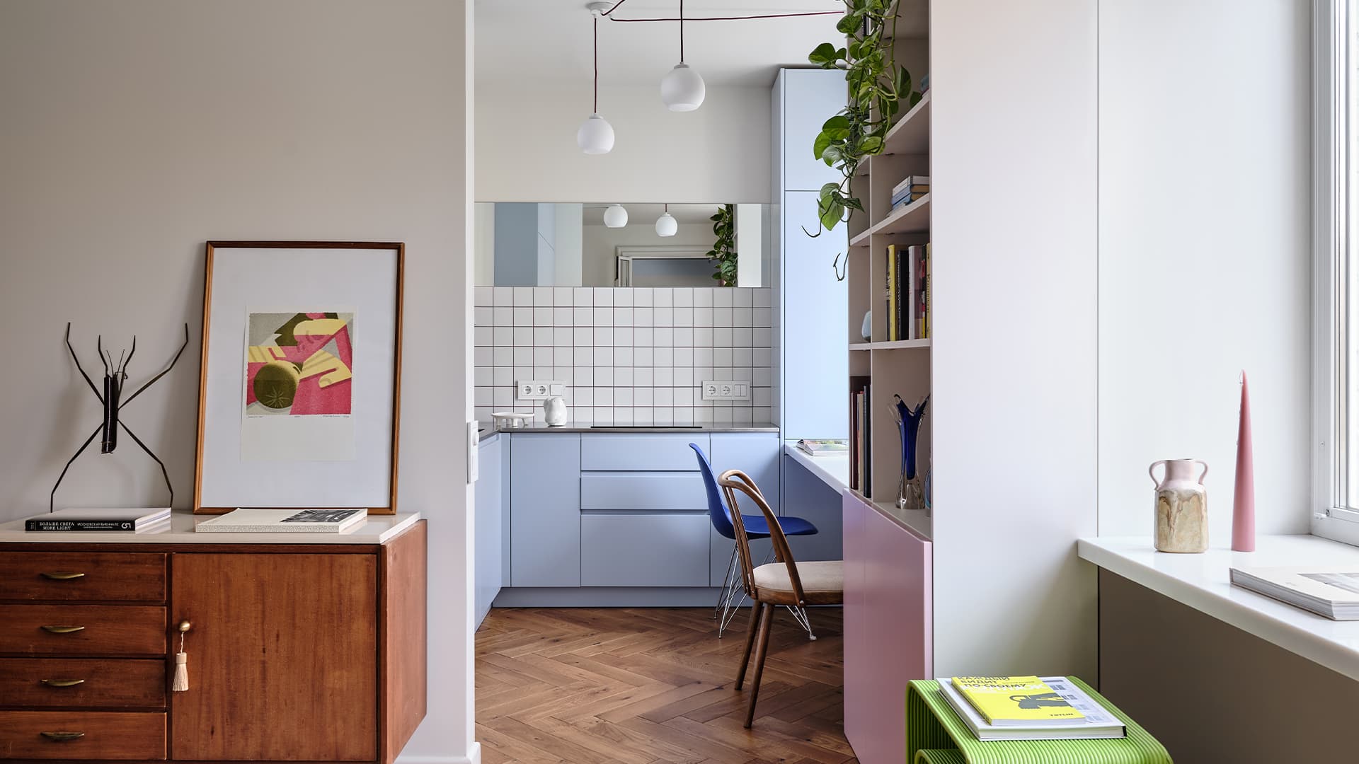 Нескучный интерьер квартиры с анфиладной планировкой – проект студии АРХИП