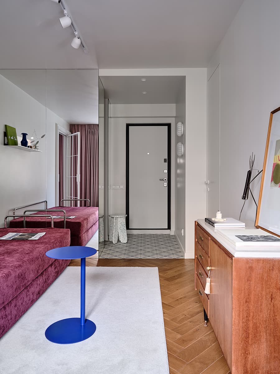 Нескучный интерьер квартиры с анфиладной планировкой – проект студии АРХИП