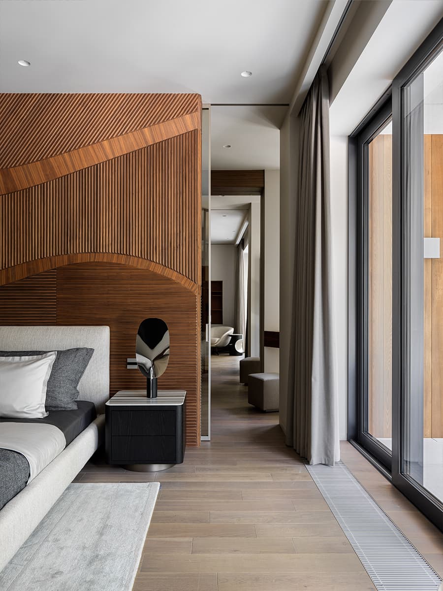 Строгость стали и стекла в интерьере загородного дома — проект студии VFORM