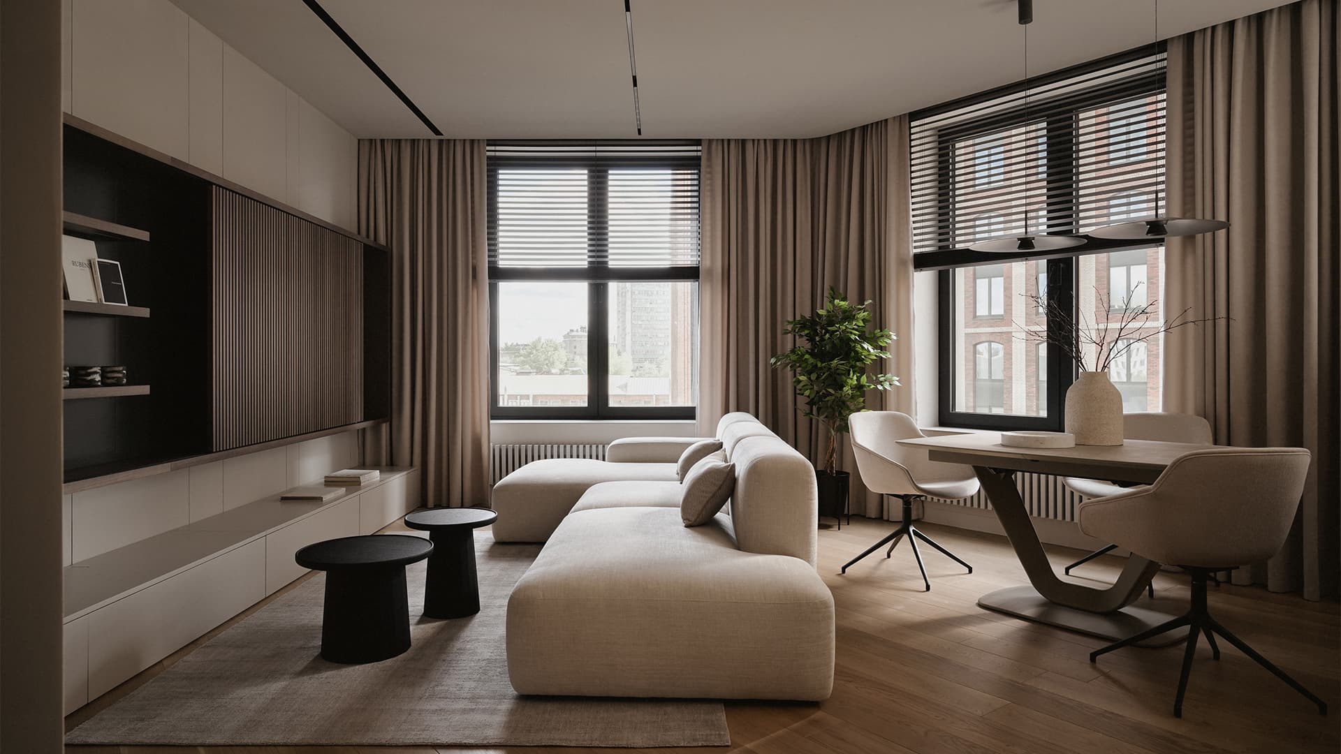 12 квартир с цветными потолками